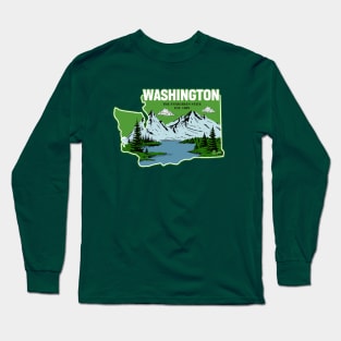 Vintage and washington Long Sleeve T-Shirt